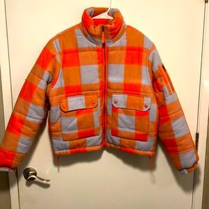Urban outfitters, never worn, very soft comfy puffer jacket. Size medium